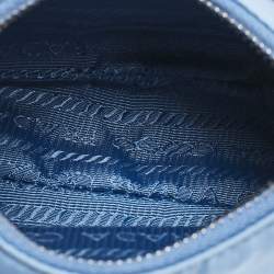 Prada Blue Tessuto Nylon Mini Re-Edition Shoulder Bag