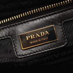 Prada Black Nylon and Saffiano Leather Re-Edition Handbag