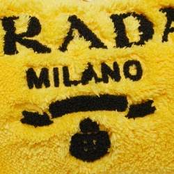Prada Yellow Terry Cloth Mini Re-Edition 2000 Baguette Bag