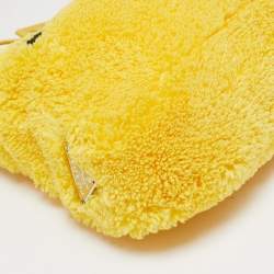 Prada Yellow Terry Cloth Mini Re-Edition 2000 Baguette Bag