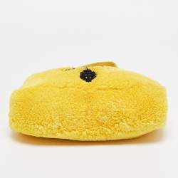 Prada Yellow Terry Cloth Mini Re-Edition 2000 Baguette Bag
