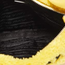 Prada Yellow Terry Cloth Mini Re-Edition 2000 Baguette Bag