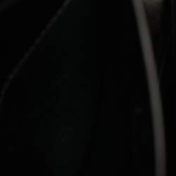 Pre Owned Prada Black Saffiano Cuir Leather and Alligator Small Double Handle Tote