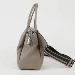 Prada Grey Leather Large Clay Shoulder Bag