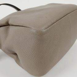 Prada Grey Leather Large Clay Shoulder Bag