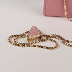 Prada Mini Pink Saffiano Leather Crossbody Bag