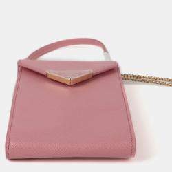 Prada Mini Pink Saffiano Leather Crossbody Bag