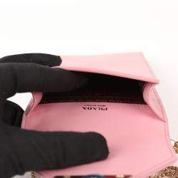 Prada Mini Pink Saffiano Leather Crossbody Bag