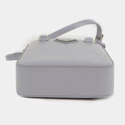 Prada Small Cornflower Brushed Leather Shoulder Bag