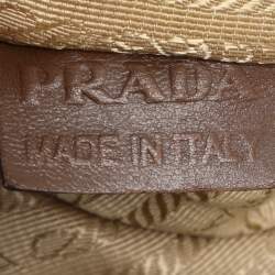 Prada Brown Leather Fringes Tote