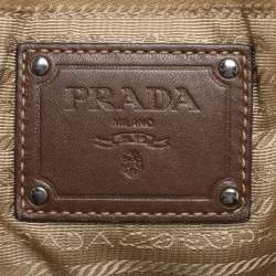 Prada Brown Leather Fringes Tote