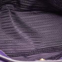 Prada Purple Saffiano Leather Medium Galleria Tote