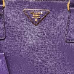 Prada Purple Saffiano Leather Medium Galleria Tote