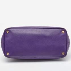 Prada Purple Saffiano Leather Medium Galleria Tote
