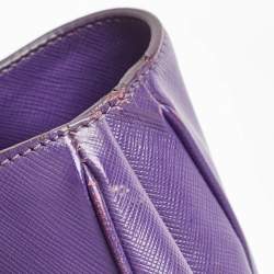 Prada Purple Saffiano Leather Medium Galleria Tote