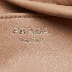 Prada Black Leather Double Compartment Bauletto Satchel