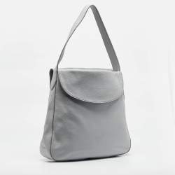 Prada Light Blue Leather Open Hobo