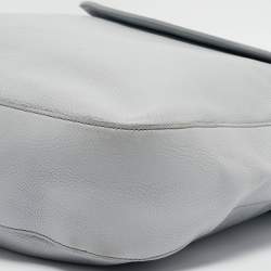 Prada Light Blue Leather Open Hobo