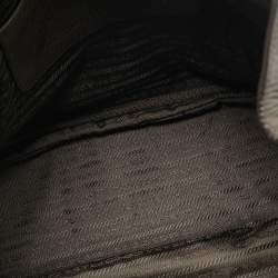 Pre Owned Prada Grey Vitello Daino Leather Snap Shoulder Bag