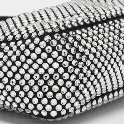 Prada Black Satin and Crystals Re-Edition 2000 Bag