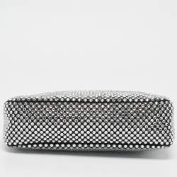 Prada Black Satin and Crystals Re-Edition 2000 Bag