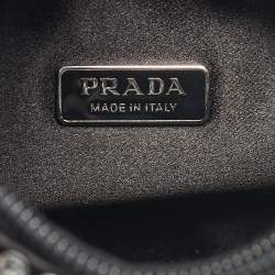 Prada Black Satin and Crystals Re-Edition 2000 Bag