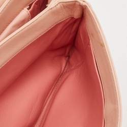 Pre Owned Prada Pink Nappa Gaufre Leather Chain Shoulder Bag