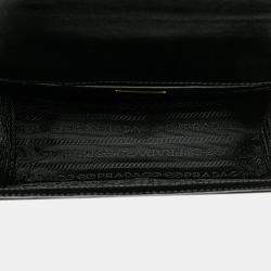 Prada Black Saffiano Lux Chain Crossbody