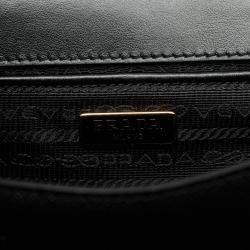 Prada Black Saffiano Lux Chain Crossbody