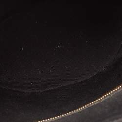 مملوكة مسبقًا Prada Black/Natural Wicker and Canvas Panier Bag