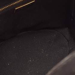 مملوكة مسبقًا Prada Black/Natural Wicker and Canvas Panier Bag