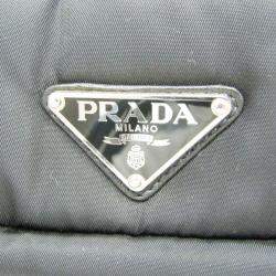 Prada Tessuto Black Nylon Bomber Tote Bag 