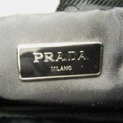 Prada Tessuto Black Nylon Bomber Tote Bag 