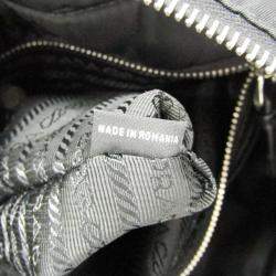 Prada Tessuto Black Nylon Bomber Tote Bag 