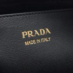 Prada Black Leather Soft Grain Camera Bag