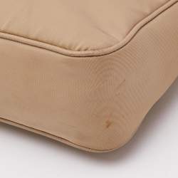 Prada Cream Nylon and Leather Re-Edition 2005 Bag