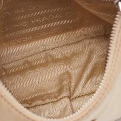 Prada Cream Nylon and Leather Re-Edition 2005 Bag