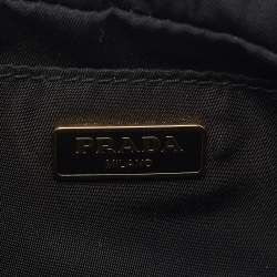 Pre Owned Prada Black Nylon and Saffiano Leather Crossbody Bag