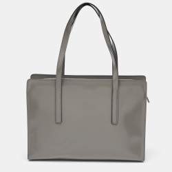 Prada Grey Smooth Leather Re-Edition 1995 Tote