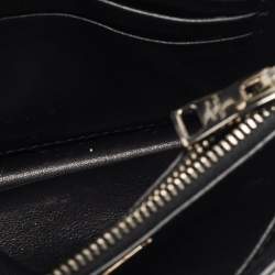 Pre Owned Prada Silver Saffiano Lux Leather Mini Flap Crossbody Bag