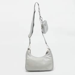 Prada Light Blue Nylon Re-Edition 2005 Shoulder Bag