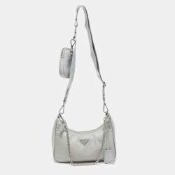 Prada Light Blue Nylon Re-Edition 2005 Shoulder Bag