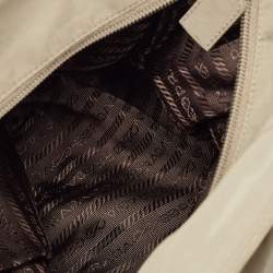 Pre Owned Prada Military Green Nylon Tote