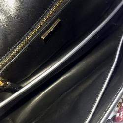 Pre Owned Prada Black Leather Sound Shoulder Bag
