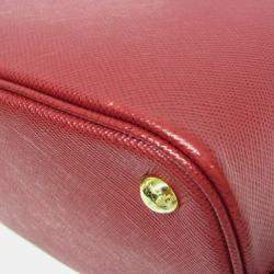 Prada Red Saffiano Leather Matinee Shoulder Bag
