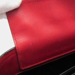 Prada Red Saffiano Leather Matinee Shoulder Bag