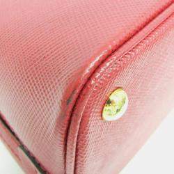 Prada Red Saffiano Leather Matinee Shoulder Bag