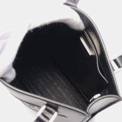 Prada Black Leather Tote Bag
