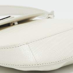 Prada Off White Lizard Mini Cleo Bag