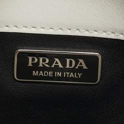 Prada Off White Lizard Mini Cleo Bag